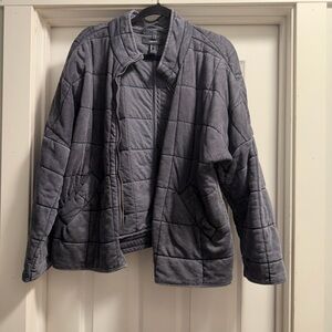 Forever 21 Women's Gray Quilted Puffer Jacket